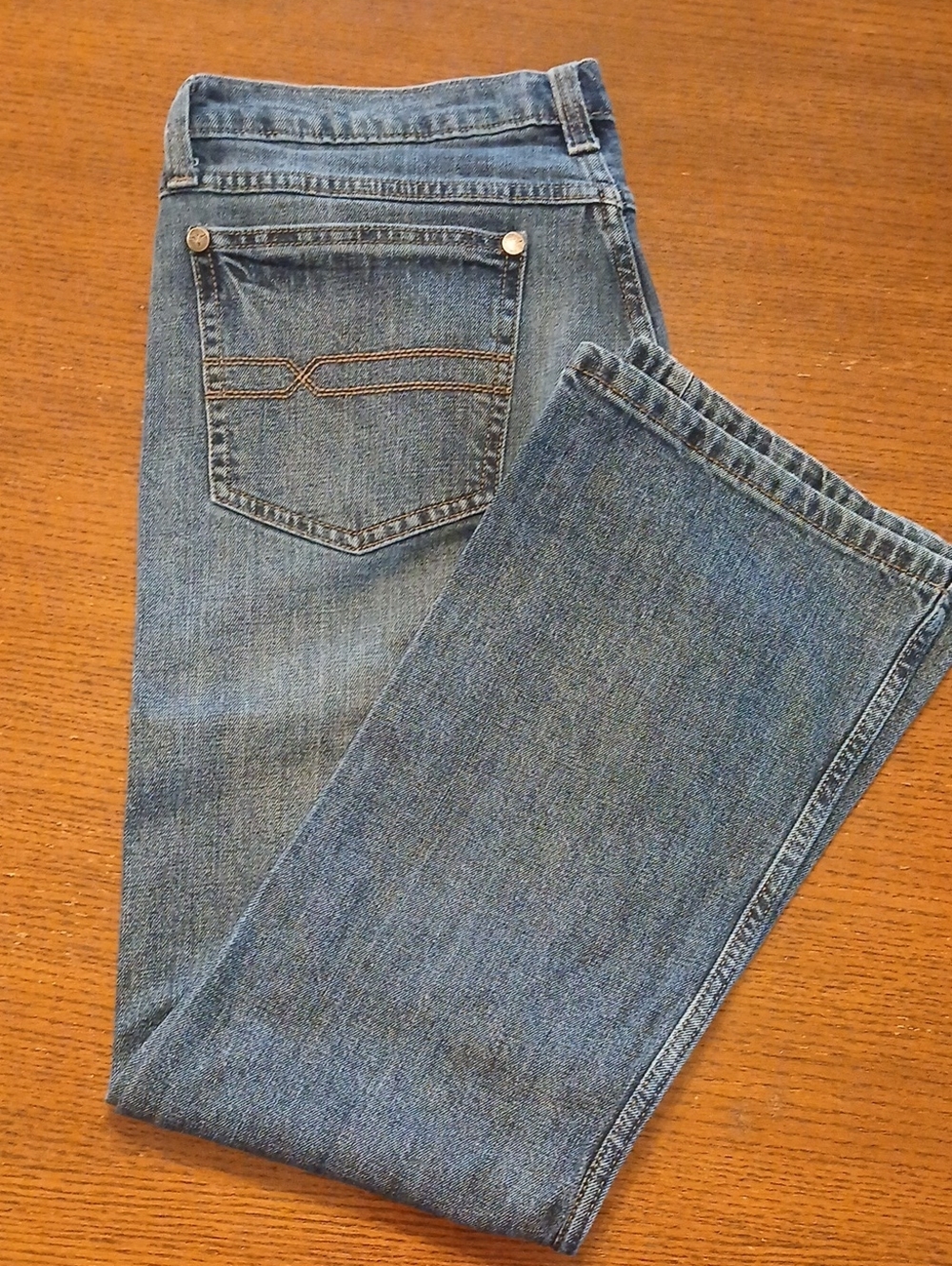 Wrangler 20X Men's Blue Boot Cut Denim Jeans - Picture 6 of 9